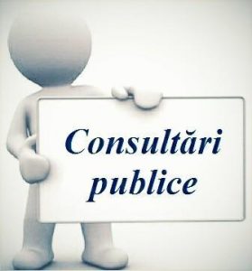 ANUNŢ privind organizarea consultării publice a proiectelor de decizie