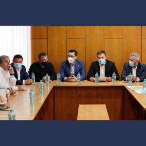 Vizita de lucru a președintelui Federației Române de Fotbal, Răzvan Burleanu la Cimișlia