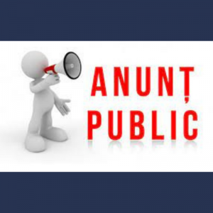 ANUNȚ PUBLIC