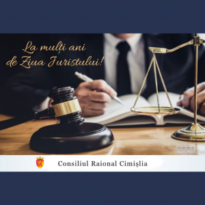 Felicitare cu ocazia sărbătorii profesionale „Ziua Juristului”