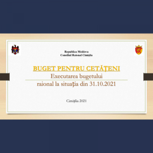 BUGET PENTRU CETĂȚENI Executarea bugetului raional la situația din 31.10.2021