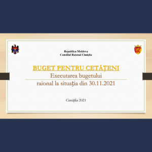 BUGET PENTRU CETĂȚENI  Executarea bugetului raional la situația din 30.11.2021
