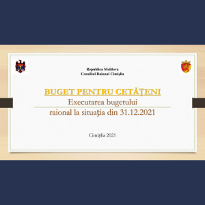 BUGET PENTRU CETĂȚENI Executarea bugetului raional la situația din 31.12.2021
