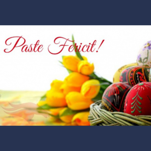 Mesaj de felicitare cu prilejul Sărbătorilor de Paști!