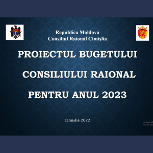 Audieri publice pe marginea Proiectului bugetului raional Cimișlia pentru anul 2023