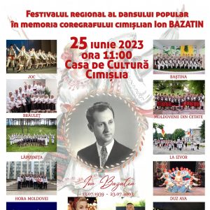 Festivalul Regional al Dansului Popular în memoria coregrafului cimișlian Ion Bazatin