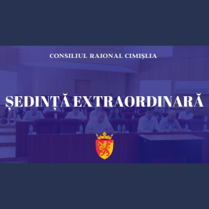 Ședința extraordinară a Consiliului Raional Cimișlia – Joi, 28 decembrie 2023