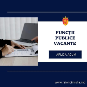 Alăture-te echipei Consiliului Raional Cimișlia!