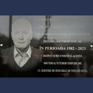 A fost inaugurată placa comemorativă în memoria regretatului medic de familie Ion Slănină