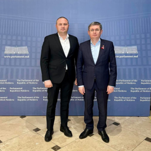 Președintele Raionului Cimișlia, Andrian Talmaci a avut o întrevedere de lucru cu Președintele Parlamentului Republicii Moldova, Igor Grosu