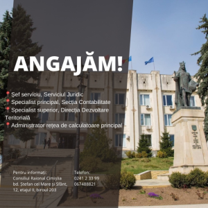 Anunț de angajare!