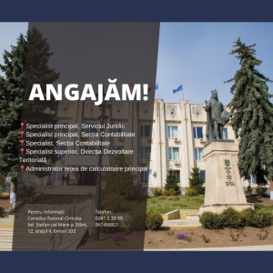 Anunț de angajare!
