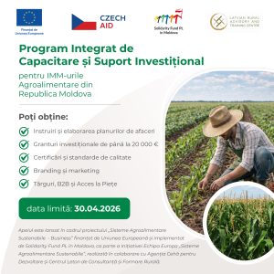 GRANTURI PENTRU IMM-URI AGROALIMENTARE